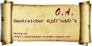 Oestreicher Ajándék névjegykártya